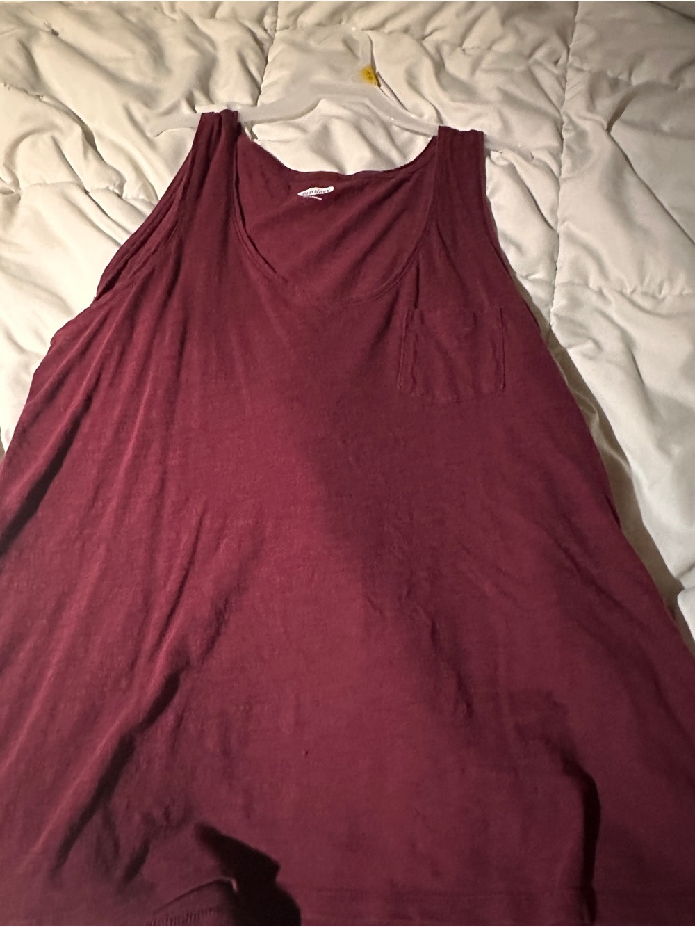 Old Navy Women's Pocket Tank Top - Burgundy Wine